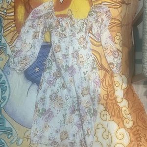 Shein cottage core floral dress